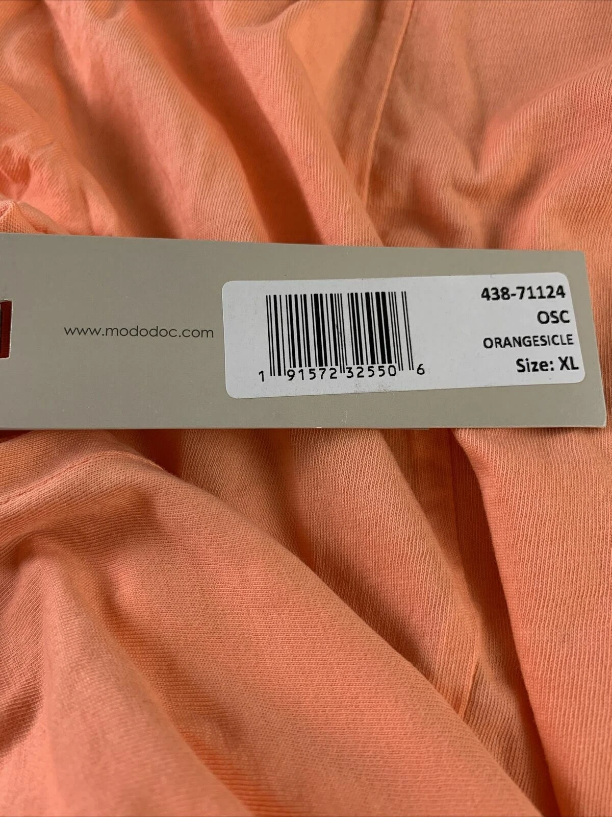 Abito tubino donna Supreme in jersey plissettato nuovo con etichetta Mod O Doc arancione taglia XL