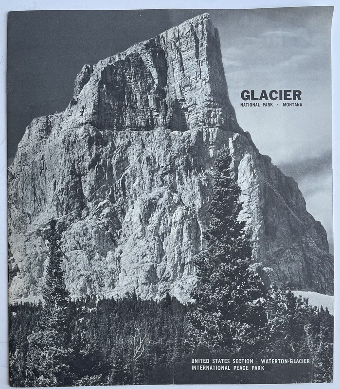 Vintage Late 1960s Glacier National Park Montana Brochure