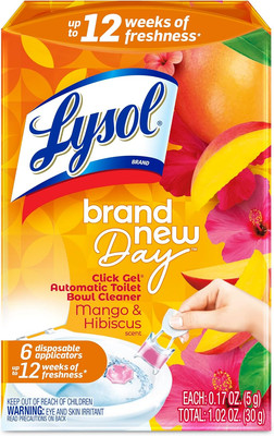 Lysol Click Gel Automatic Toilet Bowl Cleaner, Gel Toilet Bowl Cleaner, for Clea