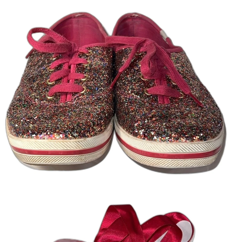 Zapatillas Tenis Kate Spade and Keds Colaboradas Brillo Talla 11 Rosa Foto 4 de 4