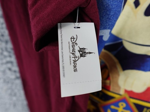 Disney Cruise Lines Mickey Mouse Long Sleeve T-Shirt Men’s S Steamboat Maroon M - Picture 13 of 14