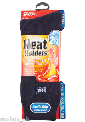 Calze Termiche Uomo BIGFOOT SockShop Mid Calf Navy Taglia 12-14 UK (46-50 EU)