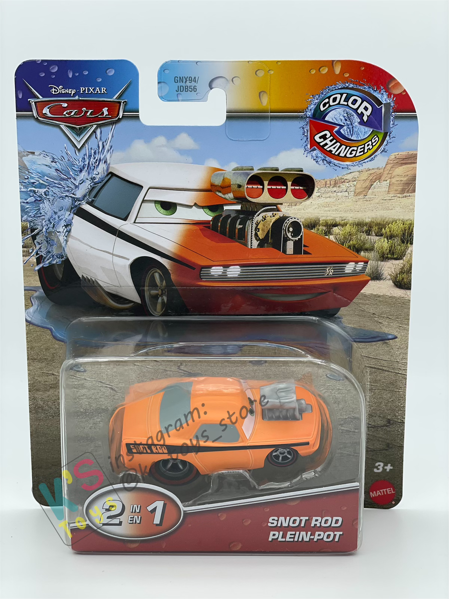 COLOR CHANGERS Disney Pixar Cars by MATTEL, SNOT ROD (ORANGE