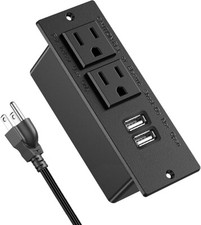 Furniture Recessed Power Strip, Power Outlets, Desk Outlet with USB, Authoritati