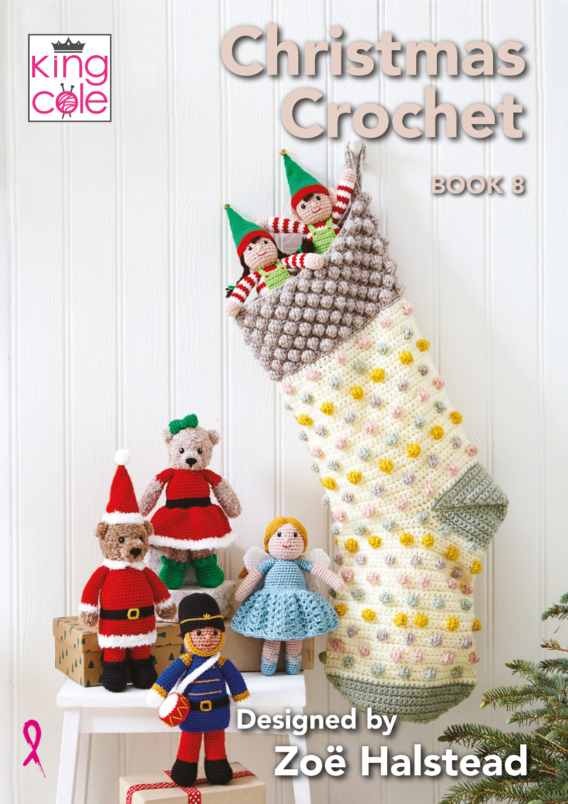 King Cole Christmas Crochet Book 8 by Zoe Halstead