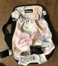 Pawaboo Pet Front Cat Dog Carrier Backpack Travel Hiking Adjustable XL Marble