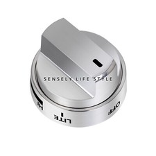 AEZ73453509 for LG Gas Stove Burner REPLACEMENT Range Knobs 5 PACK Chrome Finish