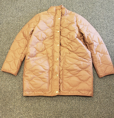j crew quilted cocoon puffer with primaloft