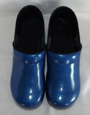 blue clogs
