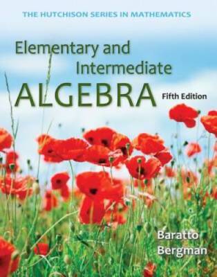 Elementary and Intermediate Algebra (Hutchison Series in Mathematics) - GOOD