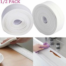 2X Waterproof Kitchen Bathroom Adhesive PVC Sealing Tape Sink Caulk Strip Corner
