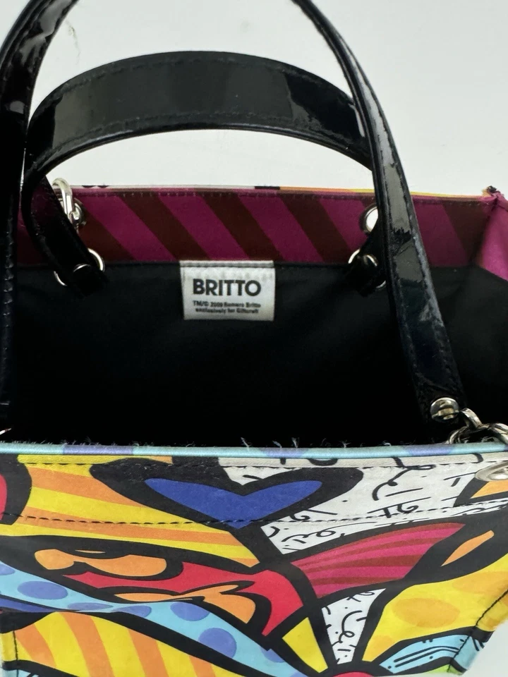 Bolso de Mano ROMERO BRITTO 2009 Satén Arte Pop Cultura Corazón 331403 Un Nuevo Día Foto 4 de 4