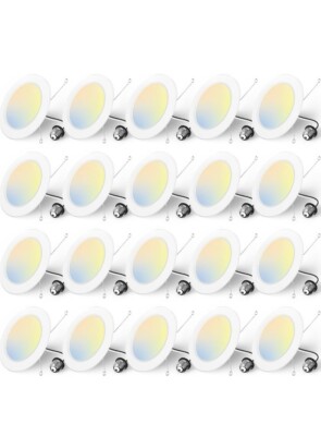 Amico 5/6 inch 5CCT LED Recessed Lighting 20 Pack