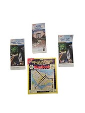 Lot Of 3 BC Canada & 1 Seattle Washington City Highway Road Gas Station Maps