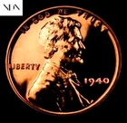 1940 Lincoln Wheat Penny Cent - Gem Proof Red