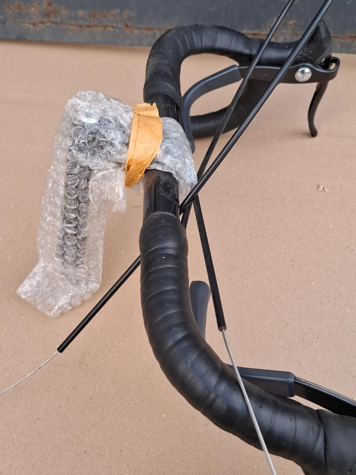 Retro NOS Win Kusuki Road Handlebar with Stem and Shimano Exage Brake Levers - Image 3 of 4