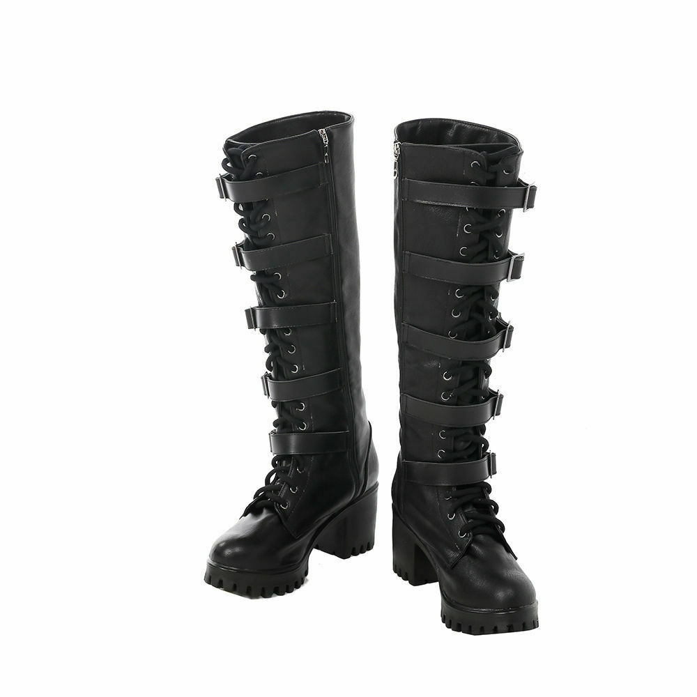 蒼葉 Gothic Ver. Spiderweb Dread Thigh High Platforms [MORTE-215] – VampireFreaks