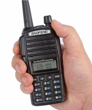 Baofeng UV-82 5W Dual Band FM Tranceiver Radio Walkie Talkie, Black