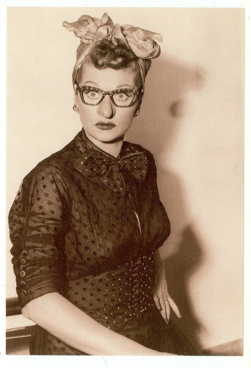 I LOVE LUCY-LUCY WITH FAKE NOSE WHILE WEARING GLASSES-4