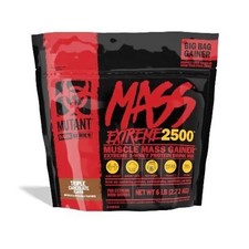 MUTANT MASS EXTREME 2500 BCAA MUSCLE MASS GAINER PROTEIN 2.72KG TRIPLE CHOCOLATE 11.03 per kilo