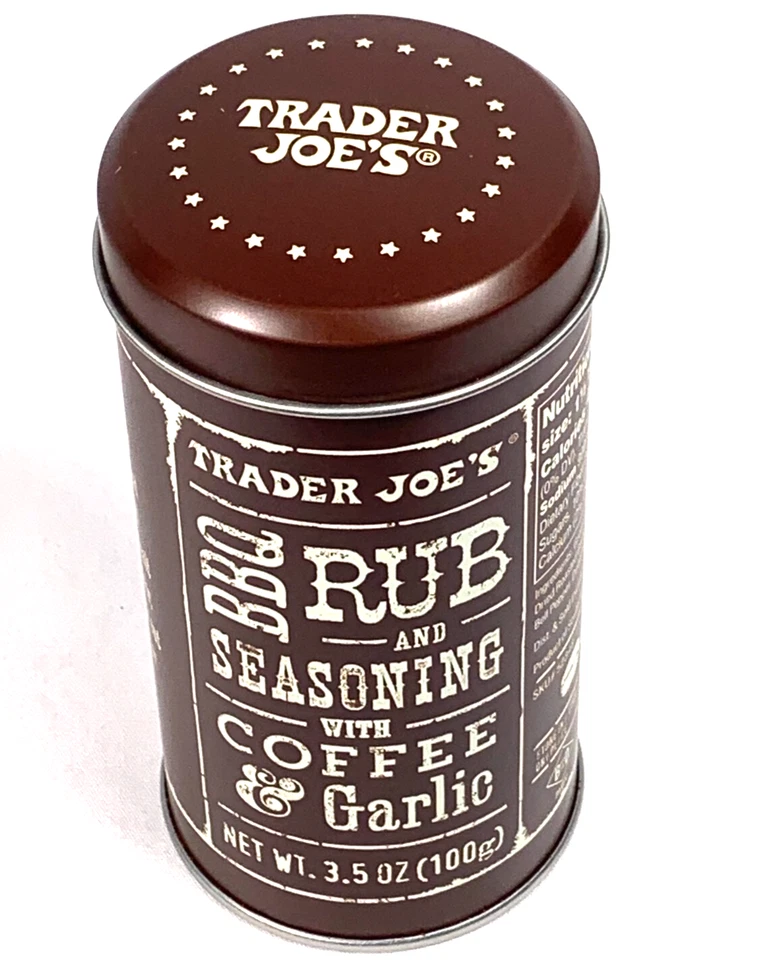 Trader Joe's BBQ Rub & Seasoning with Coffee & Garlic 3.5oz Can 11/26 - Image 4 of 4