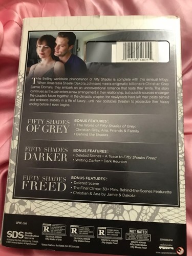 Fifty Shades: 3-Movie Collection (DVD, 2018, 3-Disc Set) - Picture 2 of 2