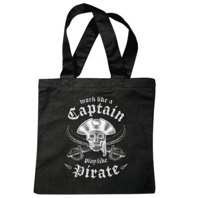 Tasche Beutel Baumwolltasche Piraten Seeräuber Räuber Dolch Jack Karibik Einkauf