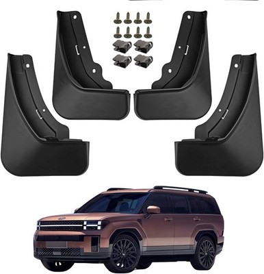 4 Pack Truck Mud Flaps for 2024 2025 2026 Hyundai Santa Fe Hybrid Front & Rear