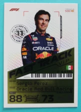 2024 TOPPS Turbo Attax F1  Sergio Perez FAST TRACK V.I.P. Oracle Red Bull MGA 5