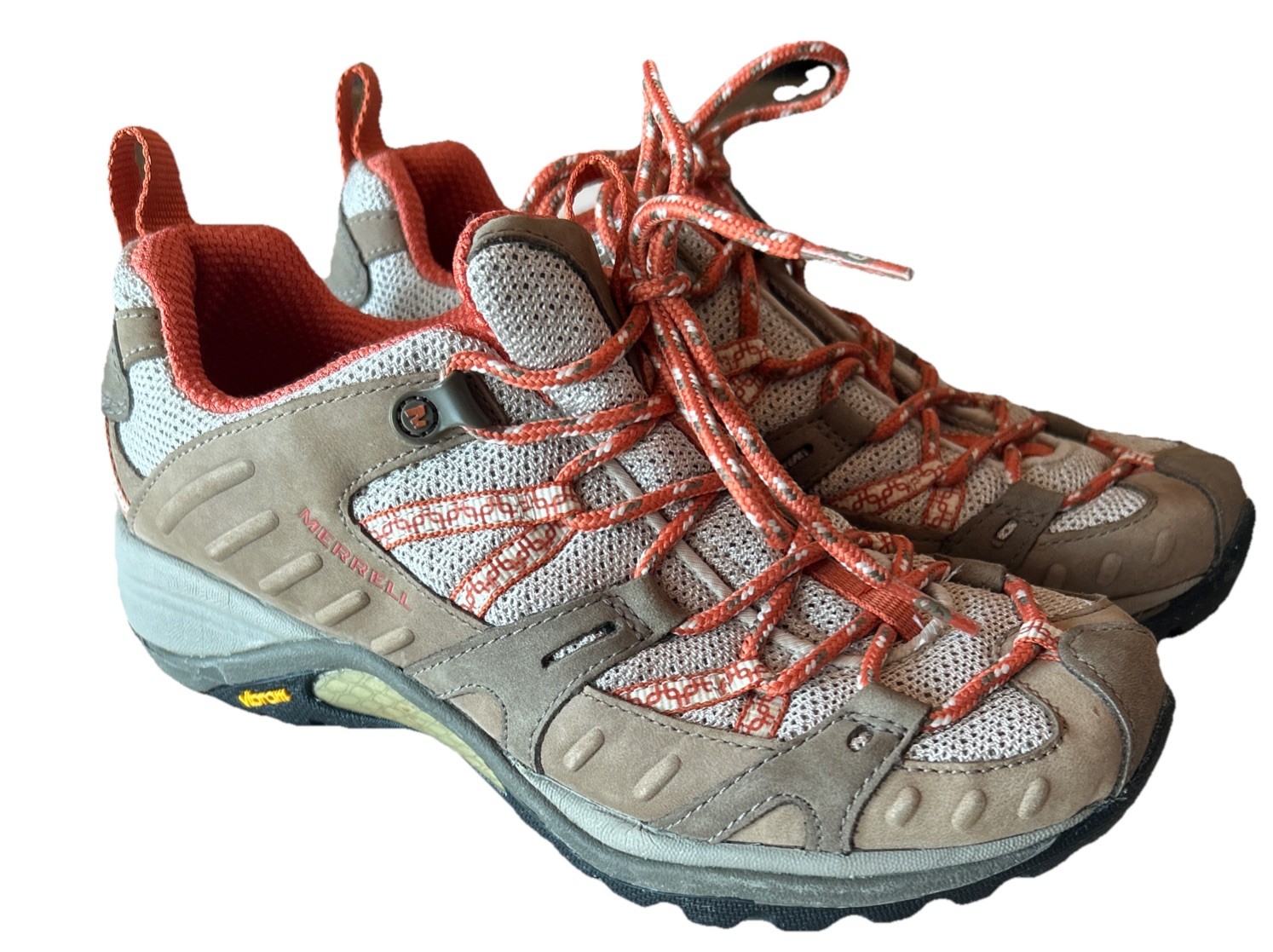 Scarpe Merrell donna 6 sirene sportive brindle corallo scarpe da trekking marrone ottime condizioni
