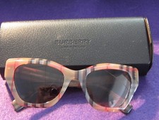 Burberry B4299 3832/73 Multicolor Check Pattern Sunglasses w/Case Made in Italy