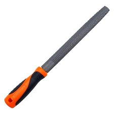 Harden 8" Half-Round Rasp Woodworking File with Rubber Handle - Heavy Duty Ca...