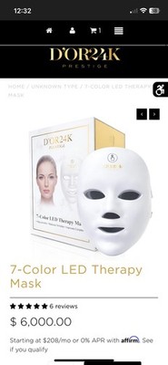 D'OR24K Prestige 7-Color LED Therapy Mask