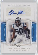 2019 Panini National Treasures Holo Silver 12/25 Christian Miller #155 Auto 0u5r