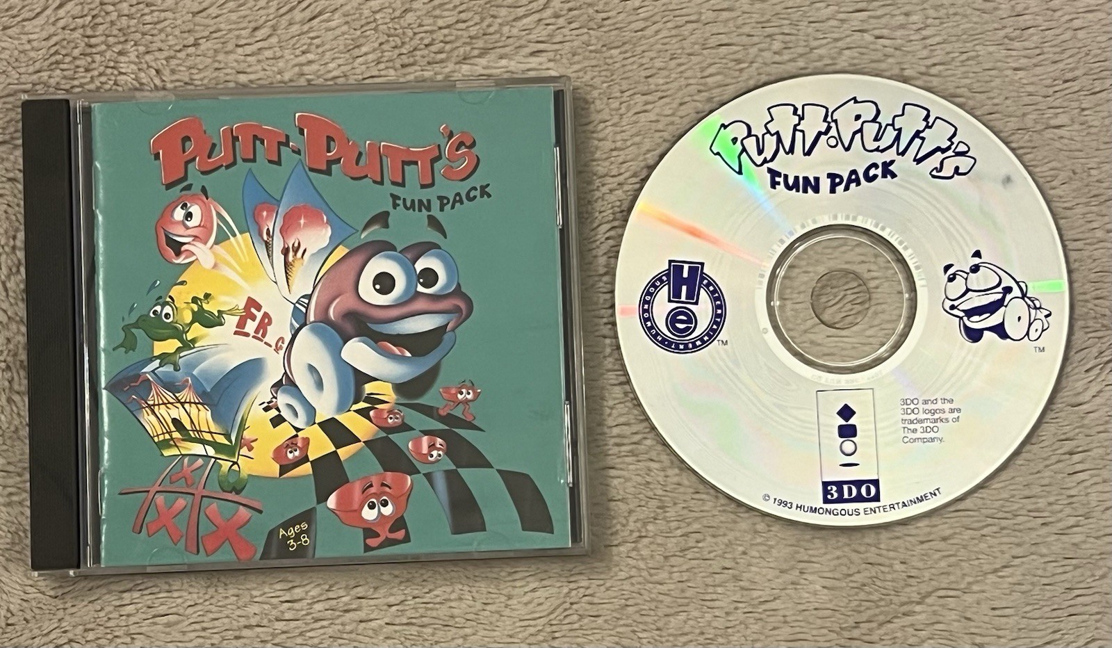 Putt Putts Fun Pack (Panasonic 3DO, 1993) Complete CIB Tested Works