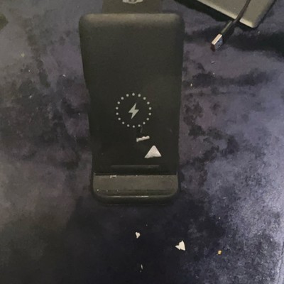 Wireless Charging Dock Stand Qi Universal Matte Black Desktop