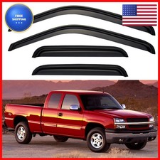 Window Visors Rain Guards 1999-2006 Chevy Silverado GMC Sierra Extended Cab