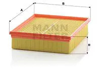 Luftfilter Filtereinsatz C 25 146 MANN-FILTER für LAND ROVER RANGE ROVER II