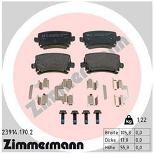 Satz Bremsbeläge Bremsklötze hinten für Skoda Octavia 1 1U2 2 1Z3 1Z5 3 | 693