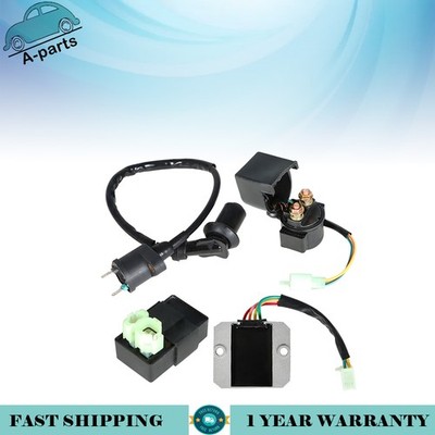 New ATV Ignition Coil CDI Relay Regulator For 125 150cc GY6 Go Kart Electric Set