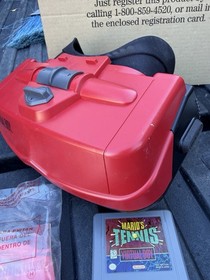 1995 Nintendo Virtual Boy video game console System Vertical Force+ Mario Tennis