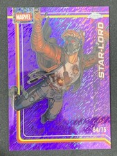 Star-Lord 2026 Topps Chrome Marvel Comics Purple Shimmer Refractor Base /75 #168