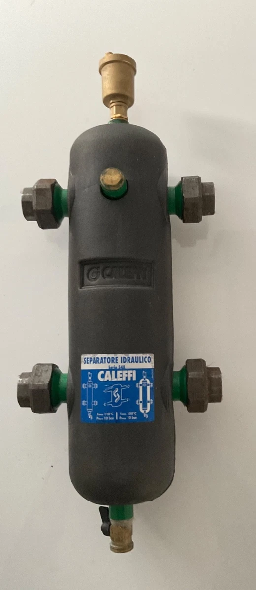Caleffi 548 Verlustleiter mit automatischer Entlüftung und Isolierung 1" Anschlüsse. 2,5m 3/h