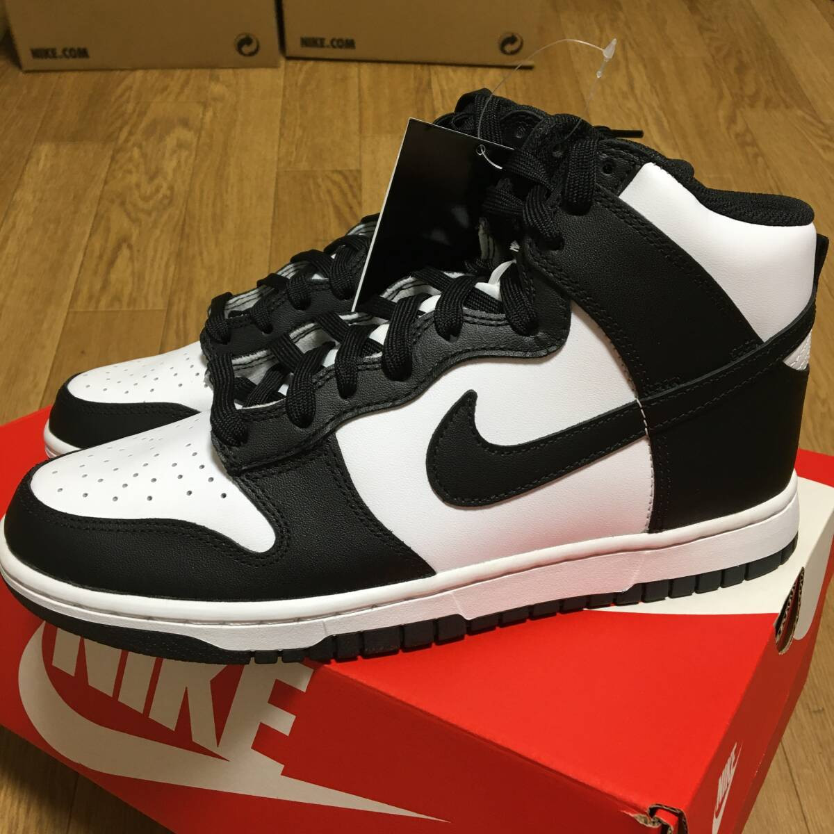 NIKE Men 8.0US Untried Dunk High Retro Panda White Black