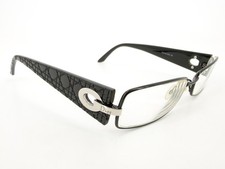 Christian Dior CD3736 Eyeglasses FRAMES BKS Black 55 16-140 Silver M376