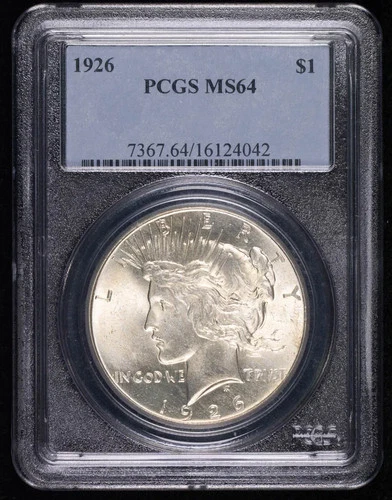 1926 P Peace Silver Dollar PCGS MS-64
