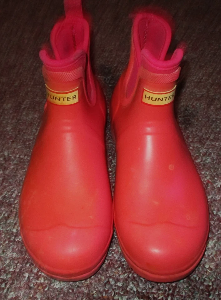 Botines impermeables de goma rosa HUNTER para mujer talla 9 nuevos sin etiquetas Foto 4 de 4
