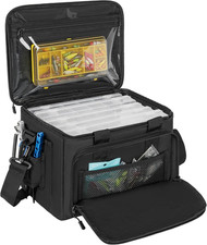 20L Fishing Tackle Bag Empty, Fits 3400-3600 4007 Lure Boxes, Water Resistant