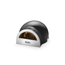 Delivita 1003 Wood Fired Pizza Oven Outdoor Garden Patio Very Black Portable.