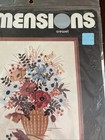 1982 Dimensions Blue and Rust Bouquet Crewel Kit #1231 Wool Yarn New Unopened — photo 3